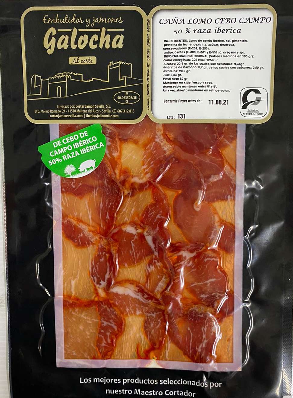 Caña Lomo Cebo Ibérico