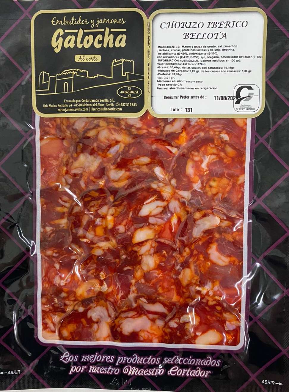 Chorizo Ibérico Bellota