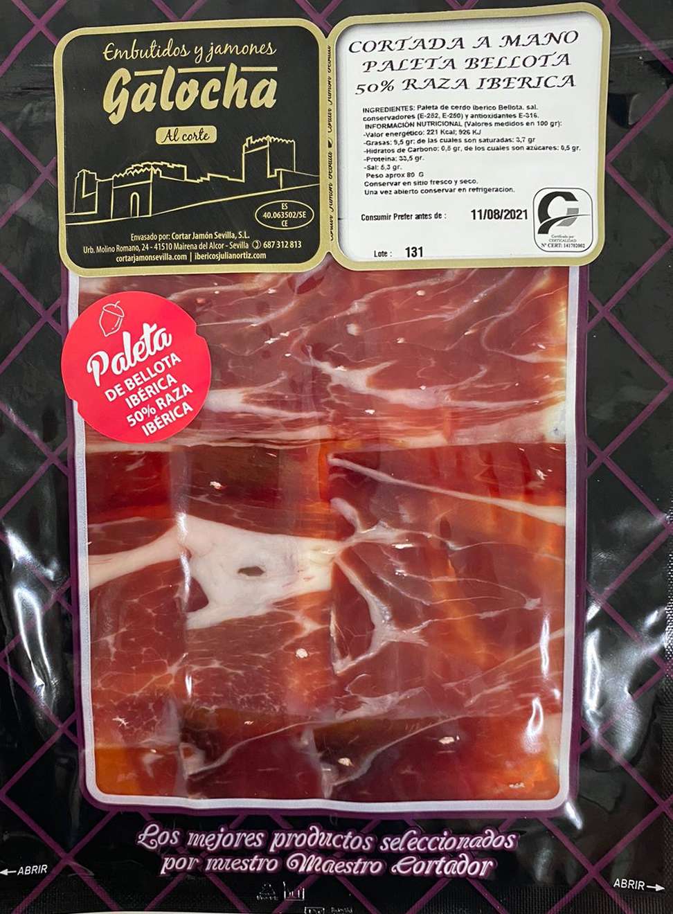 Paleta Bellota Ibérica