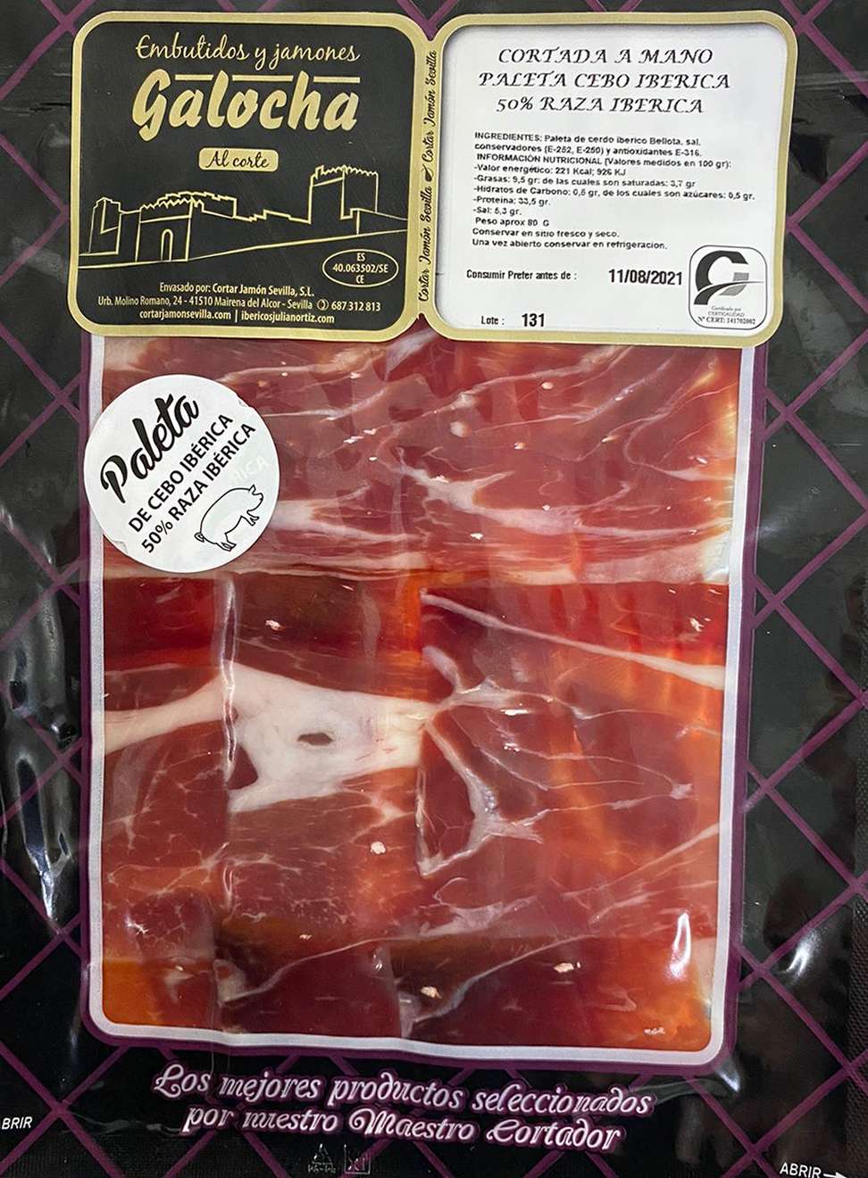 Paleta Cebo Ibérico